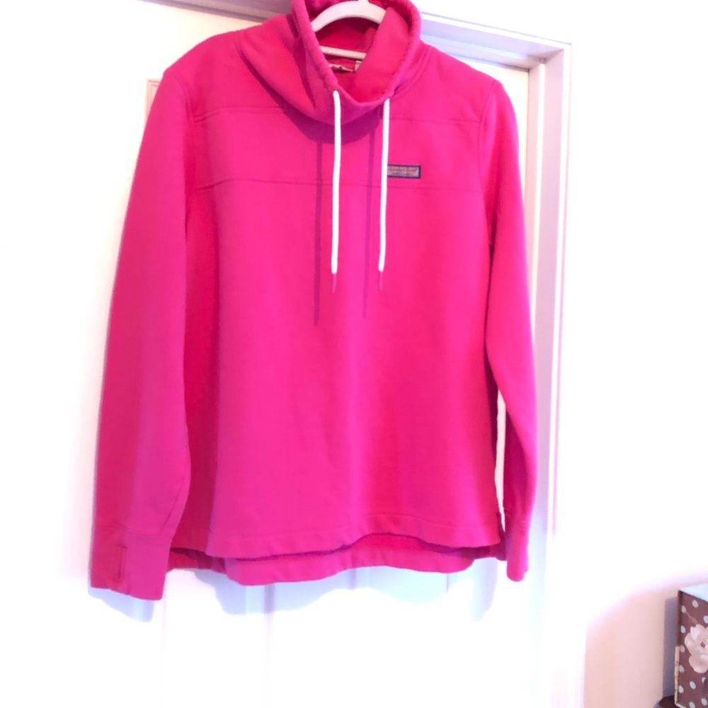 Vineyard vines - funnel neck relaxed shirt women L